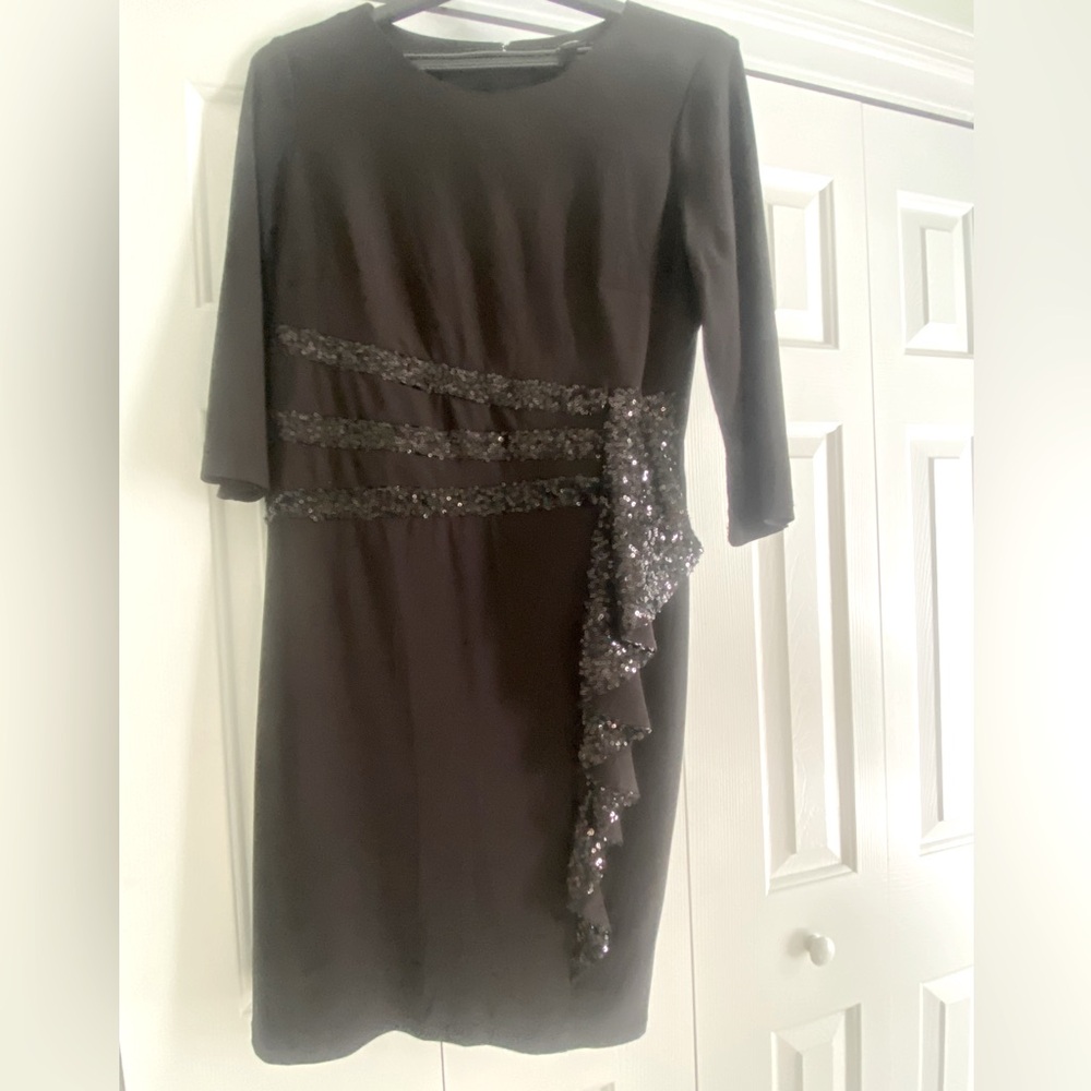Basic black short formal dress